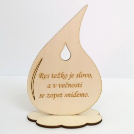 Solza na oblačku - Res težko je slovo